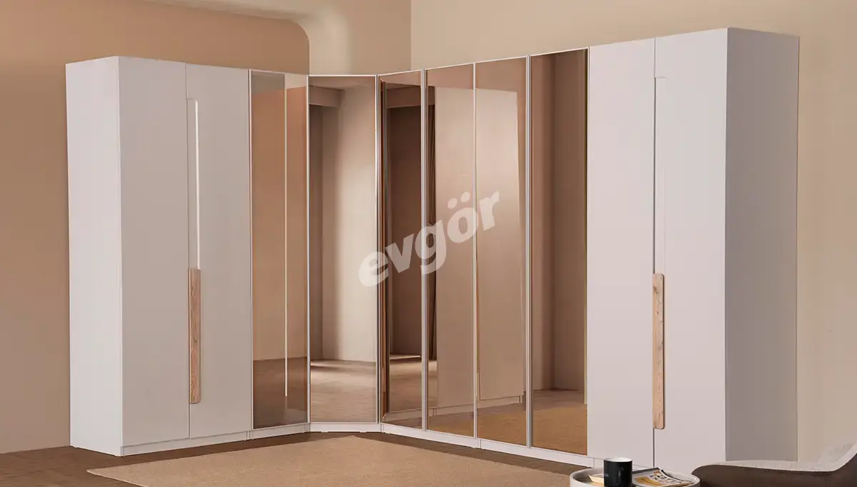 Siveta Modern Köşe Dolap