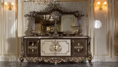 Süleyman Şah Kahverengi Klasik Konsol - 1