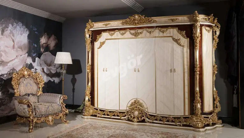 Sultan Krem Klasik Gardırop - 1