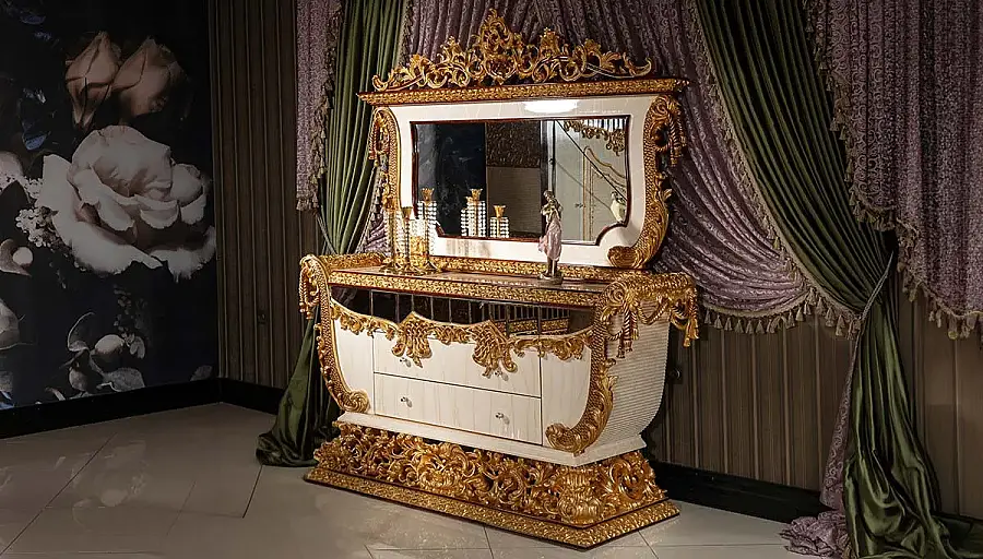 Taç Mahal Klasik Şifonyer + Ayna - 1