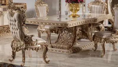 Taç Mahal Krem Klasik Sandalye