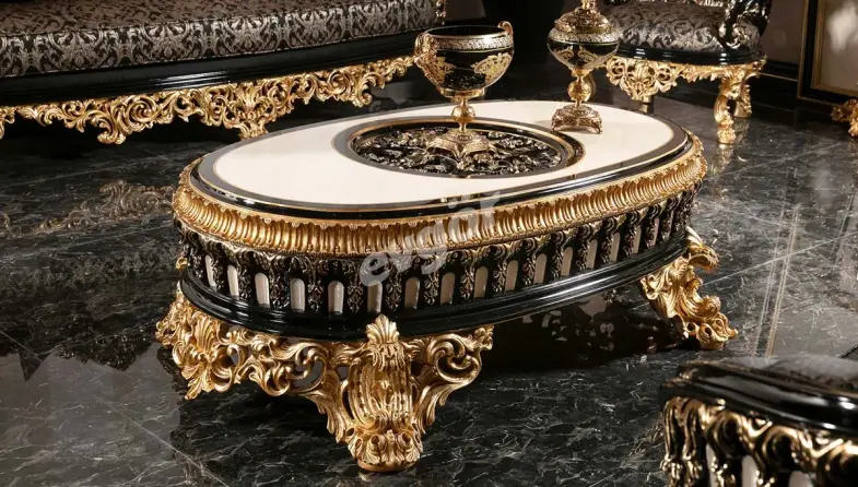 Tandiya Siyah Klasik Koltuk Takımı - 5