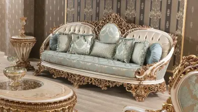 Tandiya Varaklı Klasik Koltuk Takımı - 3