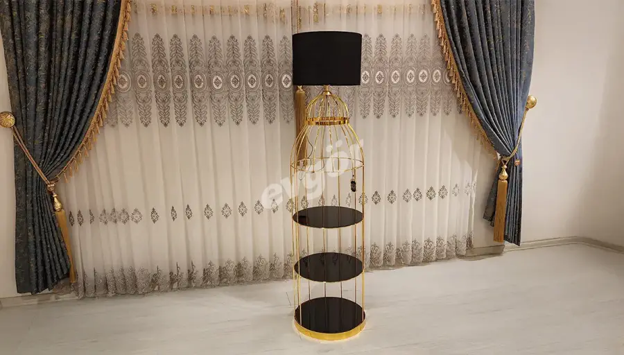 Atlas Gold Raflı Abajur (Hemen Teslim) - 1