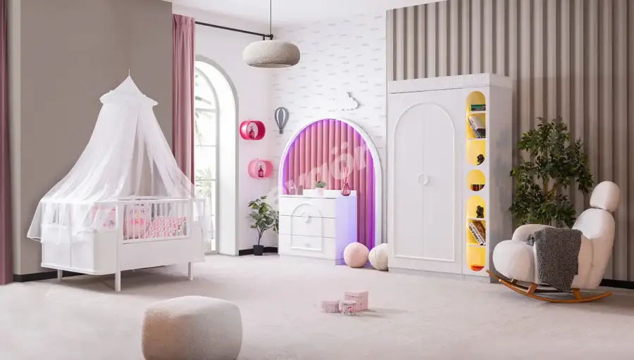 Ayda Cibinlikli Bebek Odası - 1