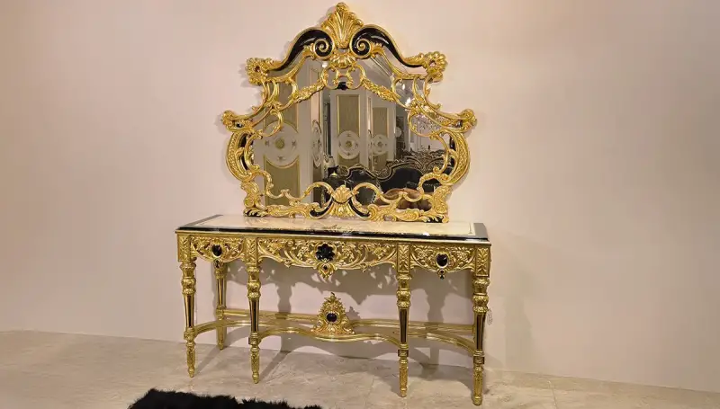 Belinda Gold Aynalı Dresuar (Hemen Teslim) - 1