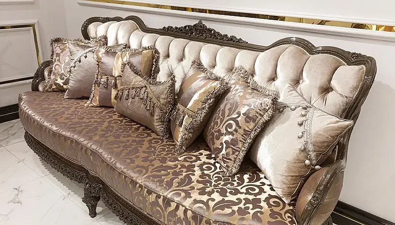 Bendy Bordo Klasik Koltuk Takımı - 2