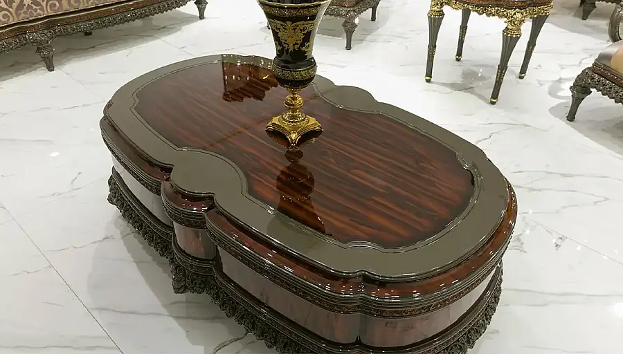 Bendy Bordo Klasik Orta Sehpa - 1