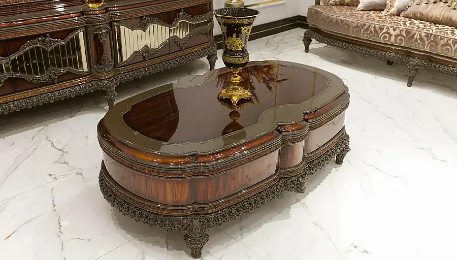 Bendy Bordo Klasik Yemek Odası - 4