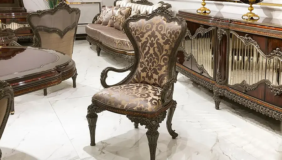 Bendy Bordo Klasik Yemek Odası - 3