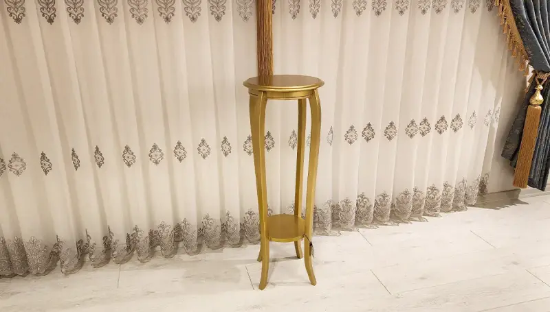 Bruna Gold Uzun Fiskos Sehpa (Hemen Teslim) - 2