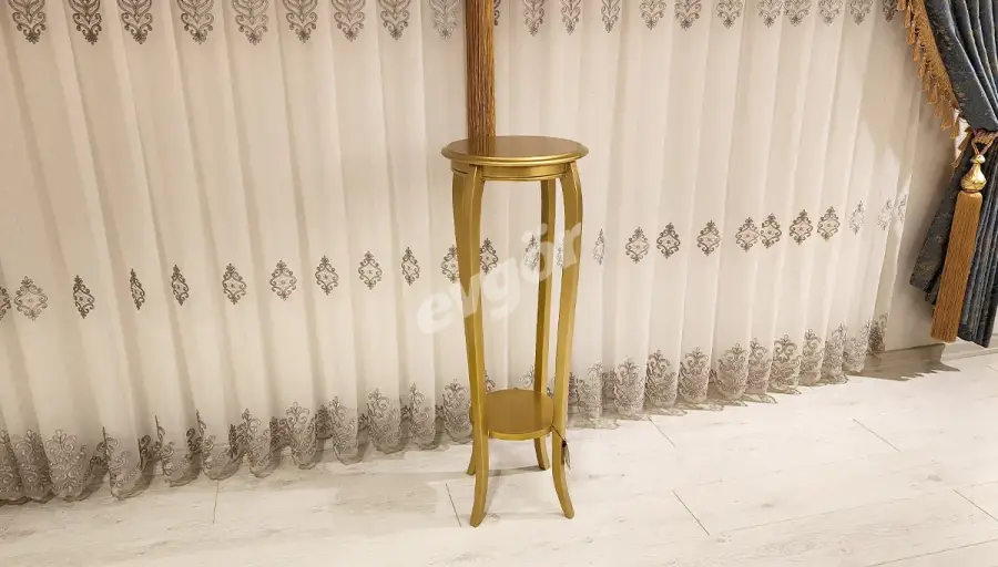 Bruna Gold Uzun Fiskos Sehpa (Hemen Teslim) - 2