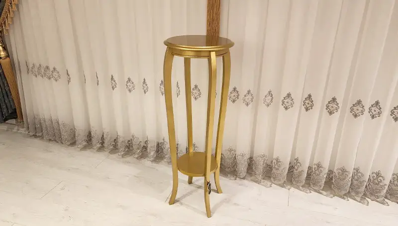 Bruna Gold Uzun Fiskos Sehpa (Hemen Teslim) - 3