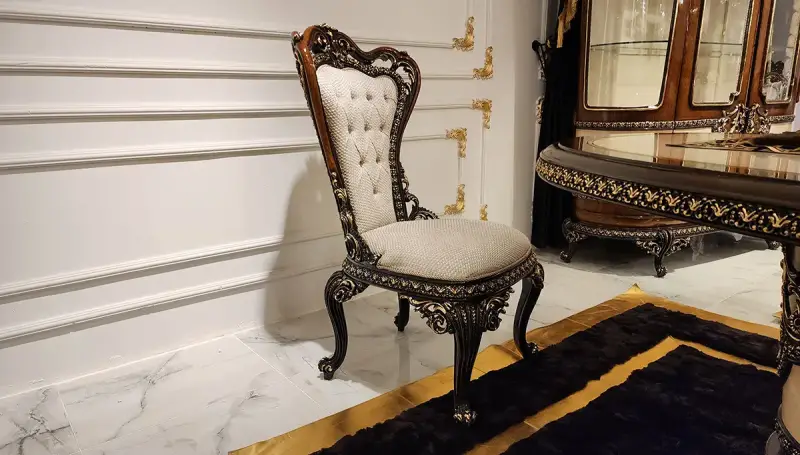 Eftelya Ceviz Klasik Salon Takımı (Hemen Teslim ) - 10