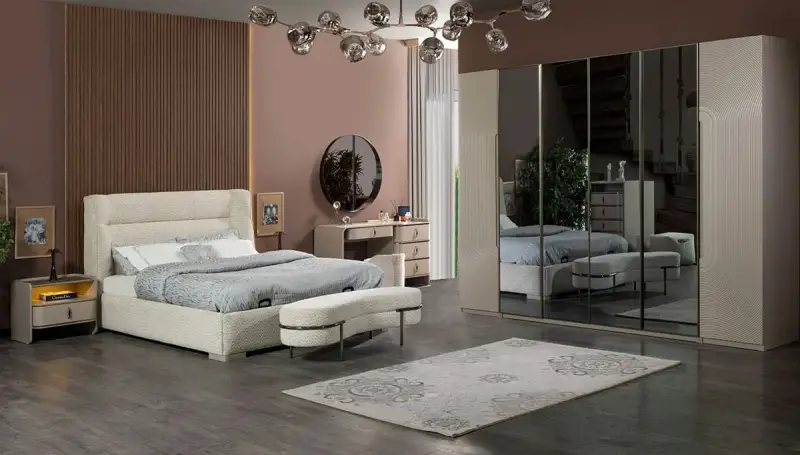 Eyfel Modern Köşe Dolaplı Yatak Odası (Hemen Teslim) - 14