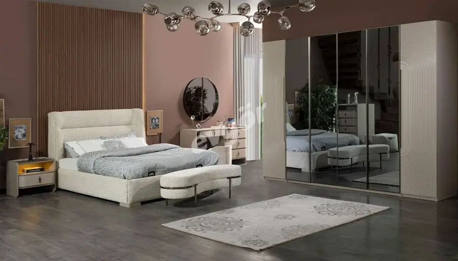 Eyfel Modern Köşe Dolaplı Yatak Odası (Hemen Teslim) - 14