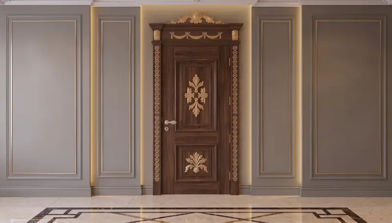 Gaye Klasik Taçlı Dekoratif Kapı - 3
