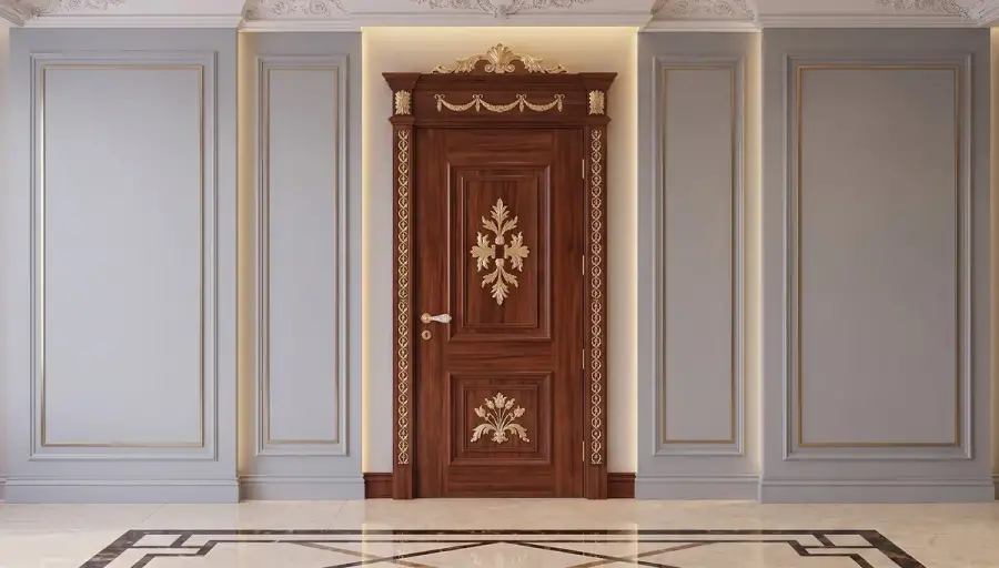 Gaye Klasik Taçlı Dekoratif Kapı - 5