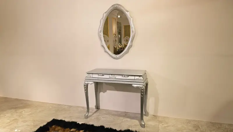 Holly Aynalı Gümüş Gri Dresuar (Hemen Teslim) - 1