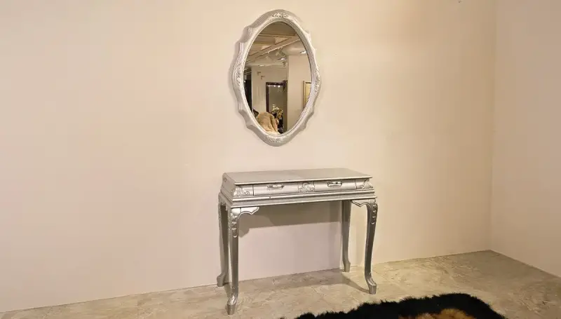 Holly Aynalı Gümüş Gri Dresuar (Hemen Teslim) - 3