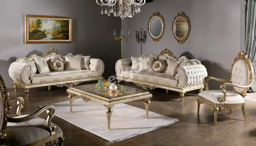 Hümayun Krem Avangarde Salon Takımı (Hemen Teslim) - 1
