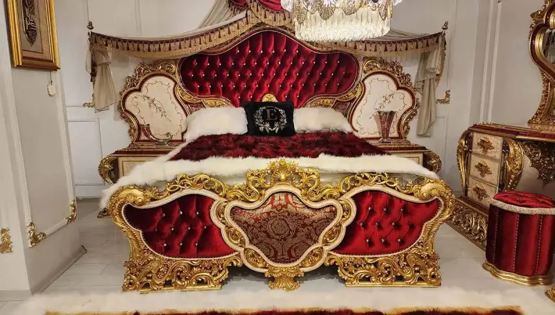 Hümeyra Kırmızı Klasik Karyola