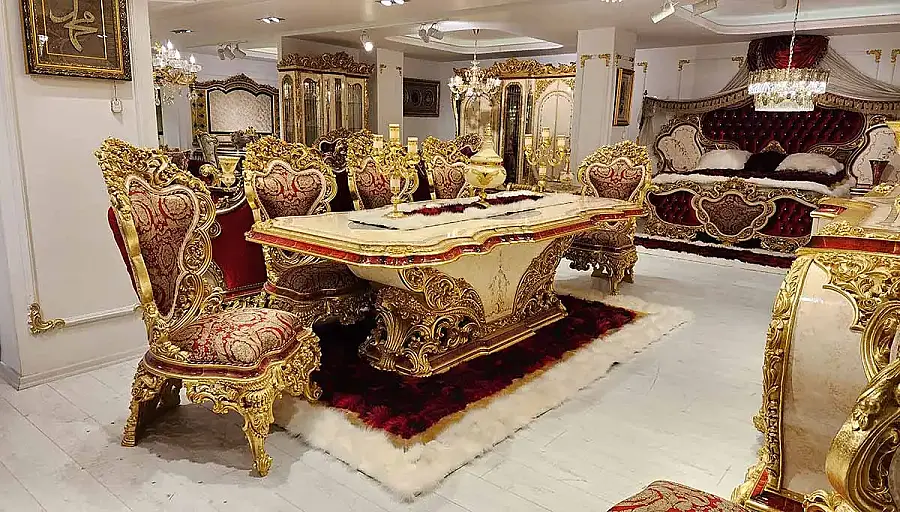 Hümeyra Kırmızı Klasik Yemek Odası - 2