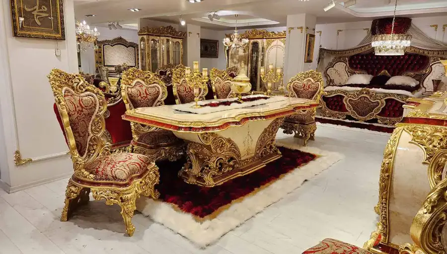Hümeyra Kırmızı Klasik Yemek Odası - 3