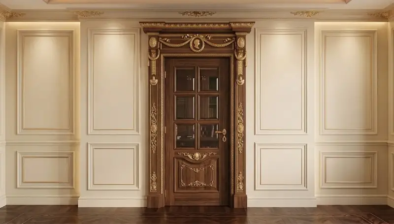 Kervan Klasik Taçlı Dekoratif Kapı - 5