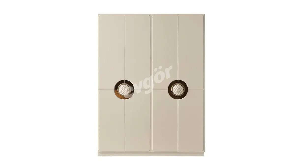 Leza Modern  4 Kapılı Gardırop (Boyalı)  
