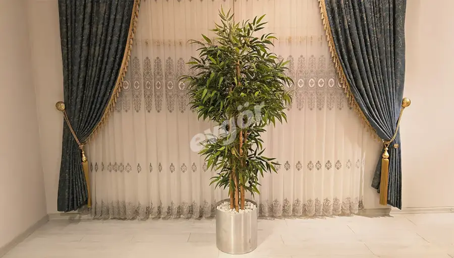 Lissa Gri Saksılı Çiçek (Hemen Teslim) - 1