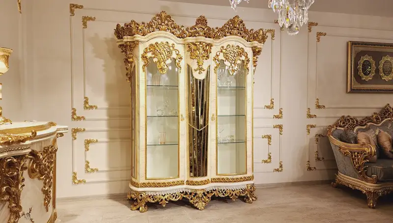 Nazende Mavi Klasik Salon Takımı (Hemen Teslim ) - 11
