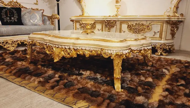 Nazende Mavi Klasik Salon Takımı (Hemen Teslim ) - 5