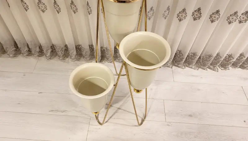 Neo Krem Üçlü Saksı (Hemen Teslim) - 2