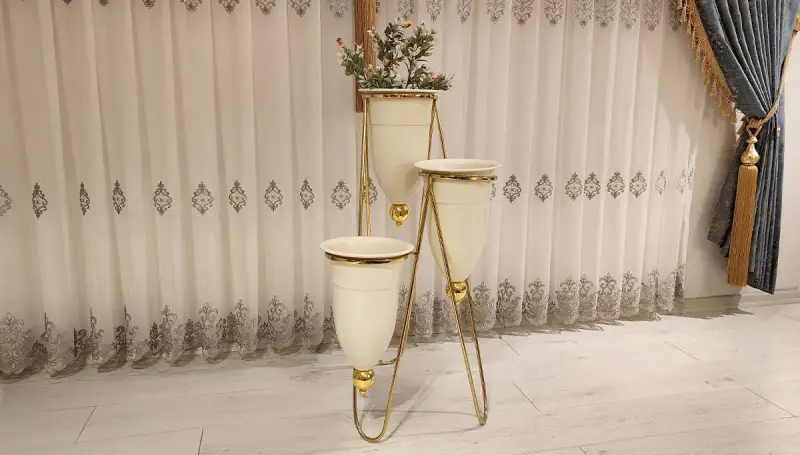 Neo Krem Üçlü Saksı (Hemen Teslim) - 3