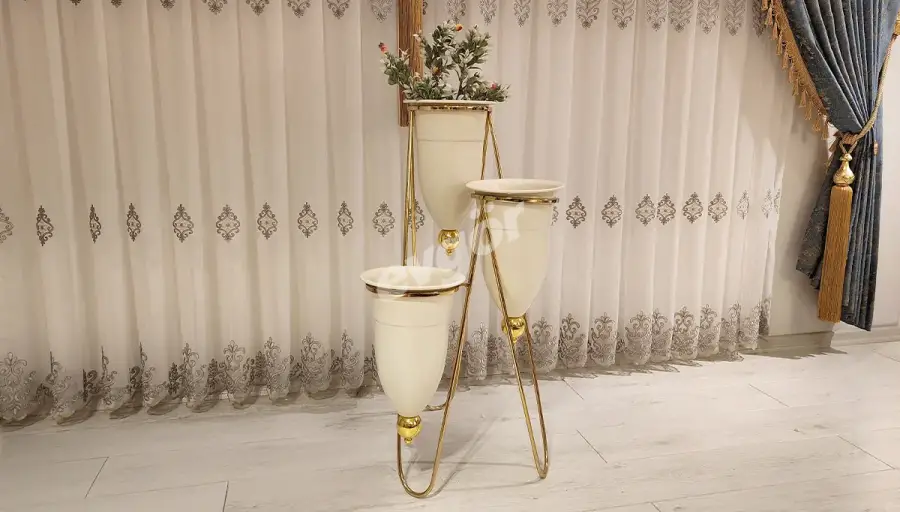 Neo Krem Üçlü Saksı (Hemen Teslim) - 3