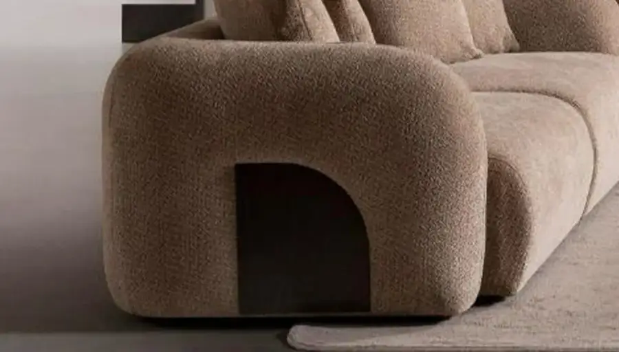 Nita Modern Kahverengi Üçlü Koltuk - 2