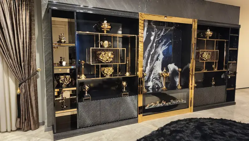 Odessa Siyah Duvar Ünitesi (Hemen Teslim) - 1