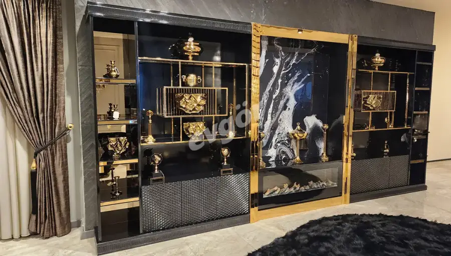 Odessa Siyah Duvar Ünitesi (Hemen Teslim) - 1