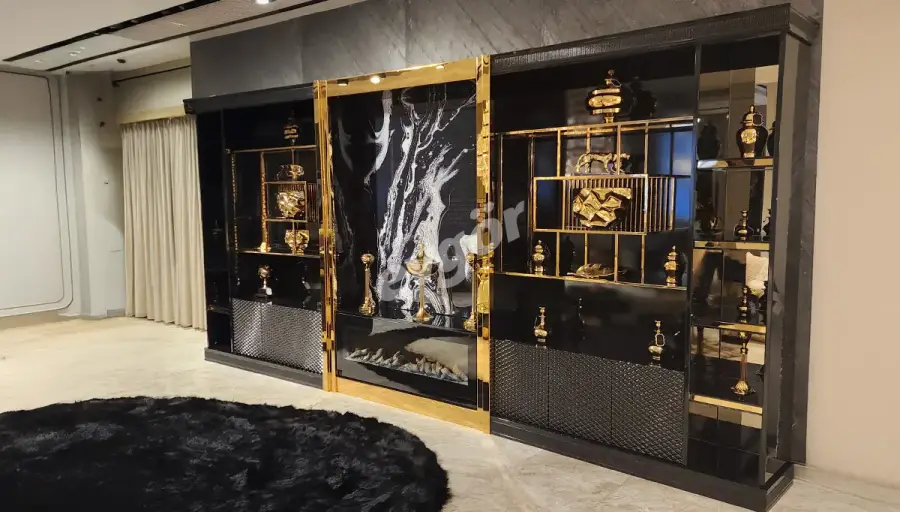 Odessa Siyah Duvar Ünitesi (Hemen Teslim) - 2