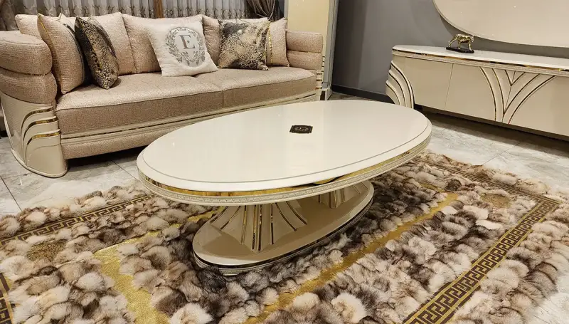 Perla Beyaz Lüks Koltuk Takımı - 6