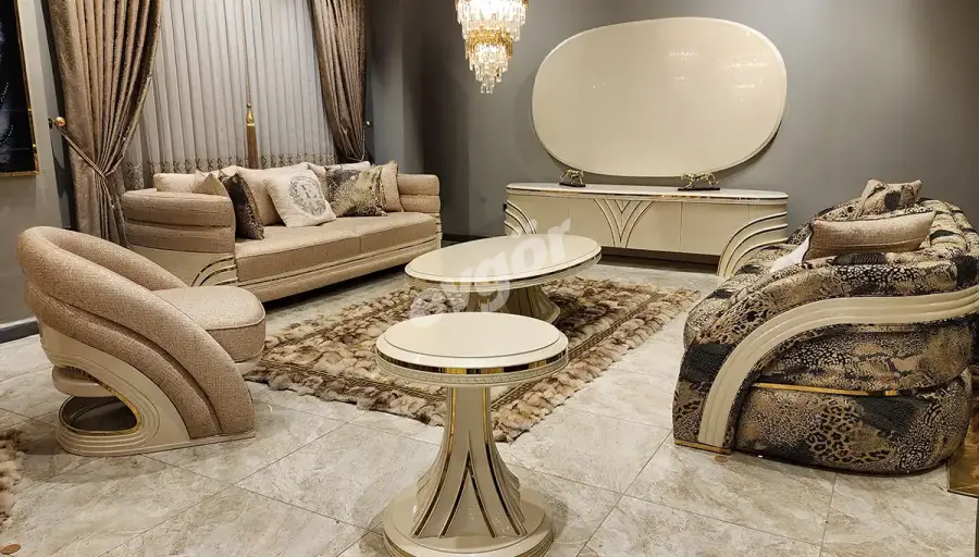 Perla Beyaz Lüks Koltuk Takımı - 1