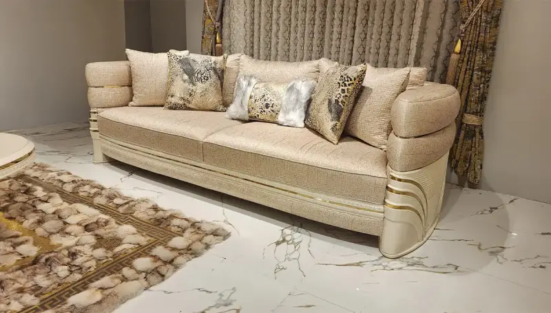 Perla Beyaz Lüks Koltuk Takımı - 3
