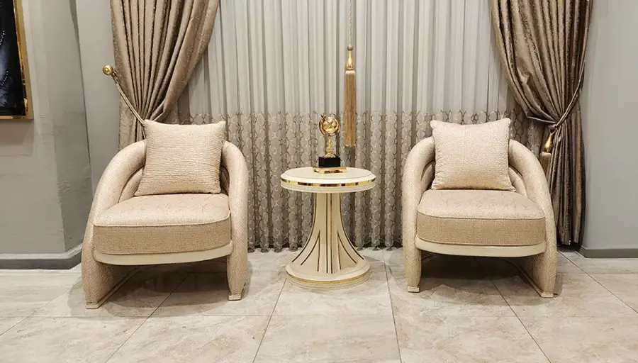 Perla Beyaz Lüks Salon Takımı (Hemen Teslim ) - 4