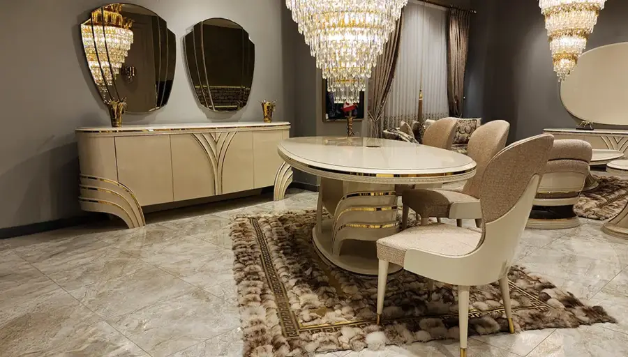 Perla Beyaz Lüks Salon Takımı (Hemen Teslim ) - 9
