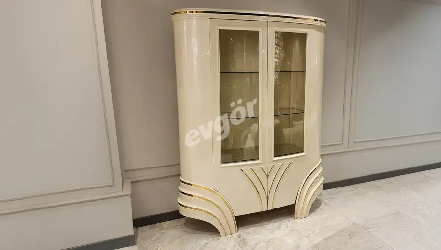 Perla Beyaz Lüks Vitrin - 1