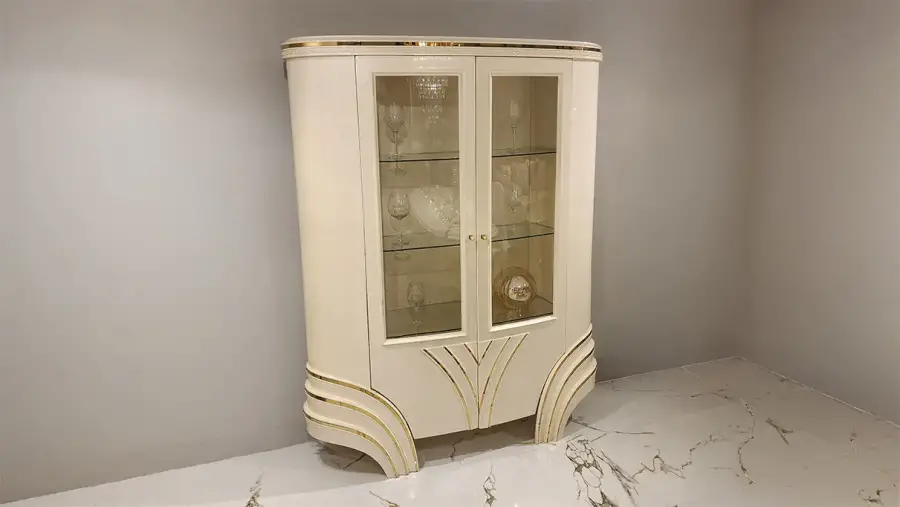 Perla Beyaz Lüks Vitrin - 1