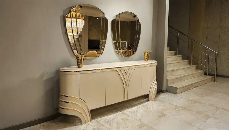 Perla Beyaz Lüks Yemek Odası - 2