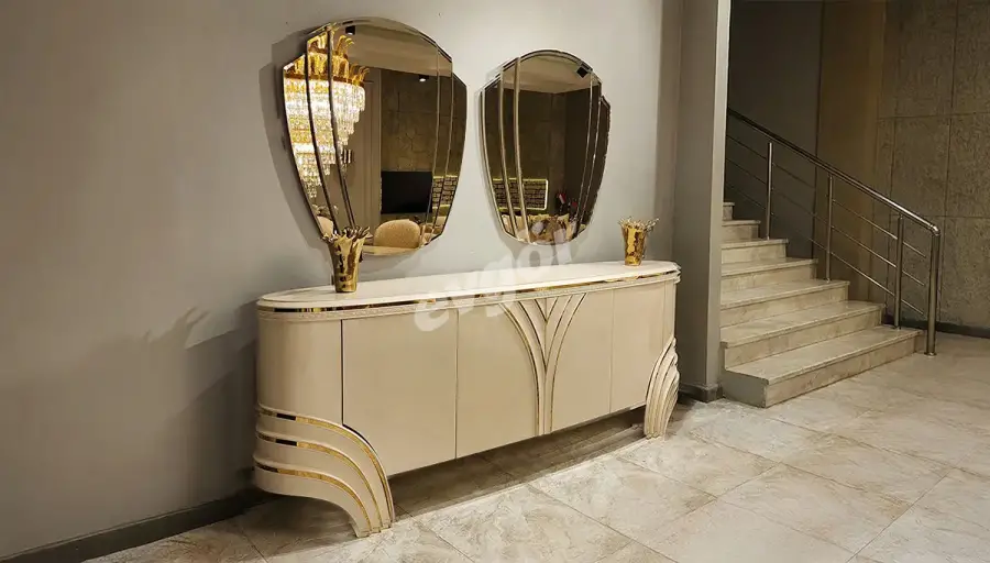 Perla Beyaz Lüks Yemek Odası - 2