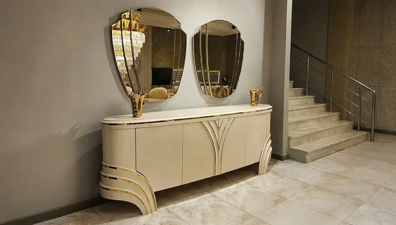 Perla Beyaz Lüks Yemek Odası - 2